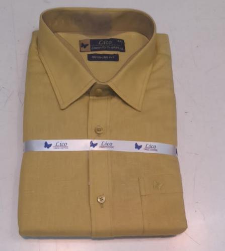 PL COTTON XLINEN DYED READYMADE SHIRT 44 FS